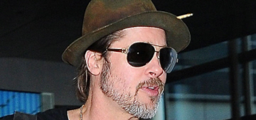 Brad Pitt, 51, steps out at LAX with a salt & pepper beard: would you hit it?