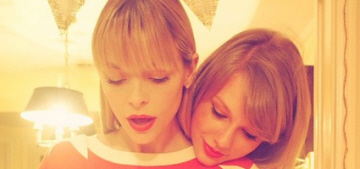 Taylor Swift did a photoshoot with Jaime King’s baby bump: creepy or cute?