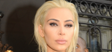 Kim Kardashian shows off her new blonde hair in Paris: awful or awesome?