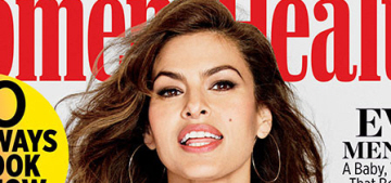 Eva Mendes loves therapy & she hasn’t eaten meat ‘in about 6 years’