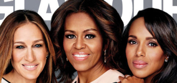 Michelle Obama, Kerry Washington & SJP cover Glamour, talk veterans’ issues