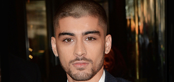 Zayn Malik showed off his buzzed hair & new piercing at the Asian Awards