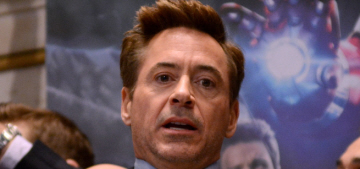 Robert Downey Jr. travels with an insane entourage & huge security detail?