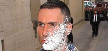 Adam Levine got sugar bombed outside Jimmy Kimmel by a ‘repeat offender’