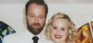 Alison Pill wore a yellow 1930s dress from Etsy for her wedding: awesome?
