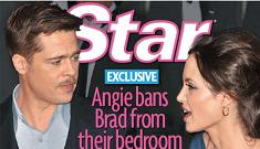 Star cover: Brad & Angelina are sleeping apart