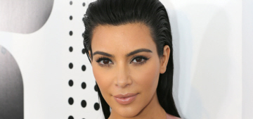 Kim Kardashian wears latex dress in Nashville, talks donuts, heels & Kanye