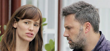 Was Ben Affleck checking out another woman or just smiling at something?