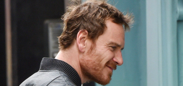 Michael Fassbender looks scruffy, hot & gingery in London: would you hit it?
