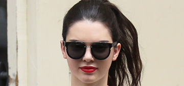 Kendall Jenner was filmed driving with no hands & one leg out the window