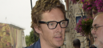 Benedict Cumberbatch went to press night of a friend’s play in London: cute?