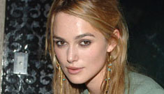 Keira Knightly poses in exchange for spa treatment