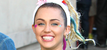 Miley Cyrus got her pasties out for Jimmy Kimmel to promote the VMAs