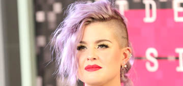 Kelly Osbourne in a loose pinstripe pantsuit at the VMAs: terrible or comfy?