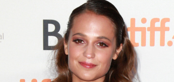 Alicia Vikander in Louis Vuitton at awards-baity TIFF premiere: lovely or try-hard?