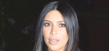 Kim Kardashian explains: ‘Yes, long coats to cover my fat arms and ass!’