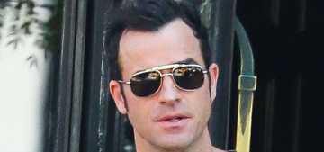 Justin Theroux is pissed off that Brad Pitt sent a nice wedding gift, allegedly