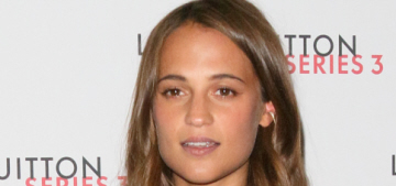 Alicia Vikander stepped out for a Louis Vuitton event after the breakup rumors