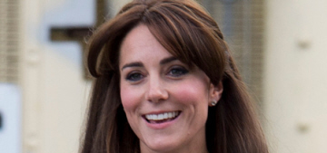 Duchess Kate went to prison today, wore pale grey ensemble: surprised?