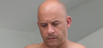Vin Diesel goes shirtless, shows off his gut on a Miami balcony: would you hit it?