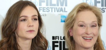 Meryl Streep & Carey step out at ‘Suffragette’ photocall as backlash grows