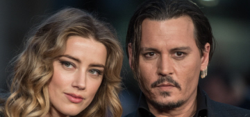 Johnny Depp & Amber Heard wear black at ‘Black Mass’ premiere: ugh?