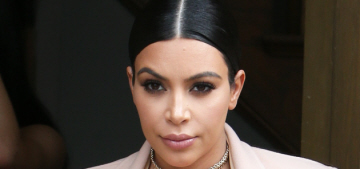 Kim Kardashian’s baby is breech & she’d ‘rather not’ get a C-section this time