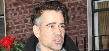 Colin Farrell has gray temples now: still really hot or losing it?
