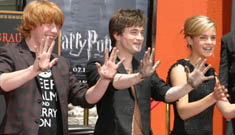 Harry Potter foot and handprint ceremony at Grauman’s Chinese Theater