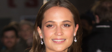 Alicia Vikander in bejeweled LV at the UK ‘Danish Girl’ premiere: stunning or meh?