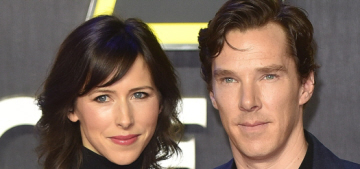 Benedict Cumberbatch & Sophie Hunter came out for the ‘Star Wars’ premiere