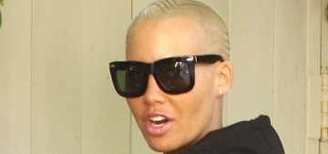Did Amber Rose wear ‘butt pads’ during a pap stroll?  A photo investigation.