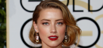 Amber Heard in Gucci at the Golden Globes: lovely, shiny or unmemorable?