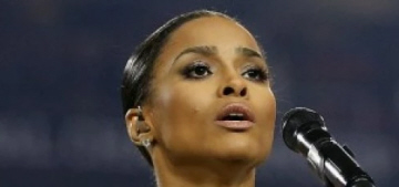 Everybody freaked out about Ciara’s dress when she sang the National Anthem