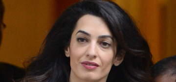 Amal Clooney wore a lobster-buttoned coat to 10 Downing Street: fab or fug?