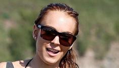Lindsay Lohan bikini paparazzi seduction continues