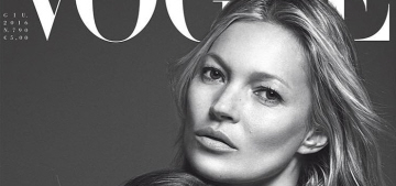 Kate Moss & her 13-year-old daughter Lila Grace cover Vogue Italia: sweet?