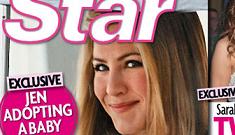 Star claims Jennifer Aniston is adopting a baby boy