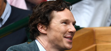 Benedict Cumberbatch & Sophie made a rare outing for the Wimbledon final