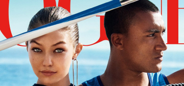 Gigi Hadid & Olympian decathlete Ashton Eaton cover Vogue’s August issue