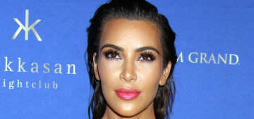Kim Kardashian in vintage satin Galliano in Las Vegas: righteous or awful?