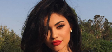 Kylie Jenner denies getting a boob job, says she’s just on her period