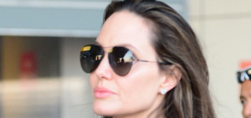 Angelina Jolie & Shiloh bought a giant bear from two kids on the roadside