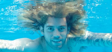 Nirvana baby recreates swimming album cover 25 years later