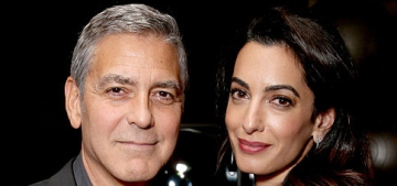 George Clooney led Amal ‘by the hand’ to the buffet at a weekend charity event