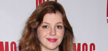 Amber Tamblyn, pregnant with a daughter, makes case to vote for Hillary