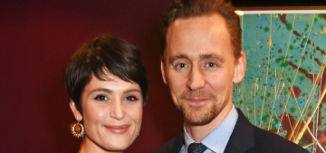 Tom Hiddleston stepped out in London to support Gemma Arterton, huh