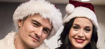 Katy Perry & Orlando Bloom spread holiday cheer at a children’s hospital