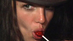 Is Britney Spears licking Fentanyl (opiate) lollipops? They’re not the right shape.