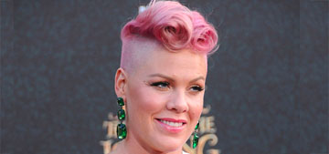 Pink is back in the gym with her trainer six weeks after having her baby